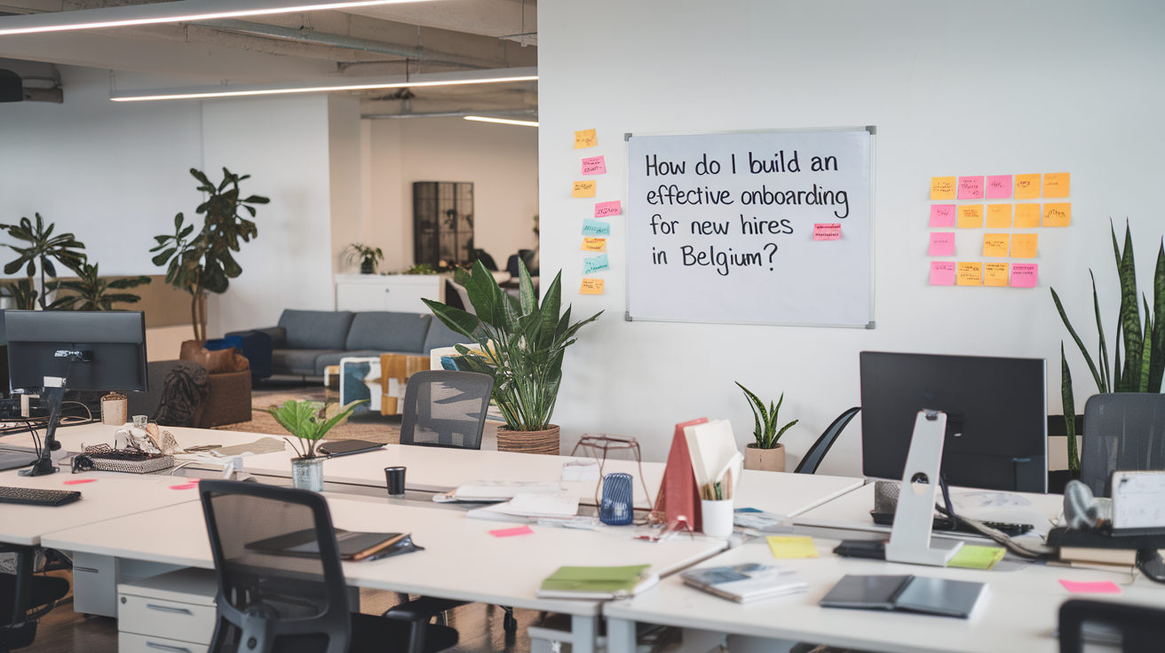 How do I build an effective onboarding process for new hires in Belgium?