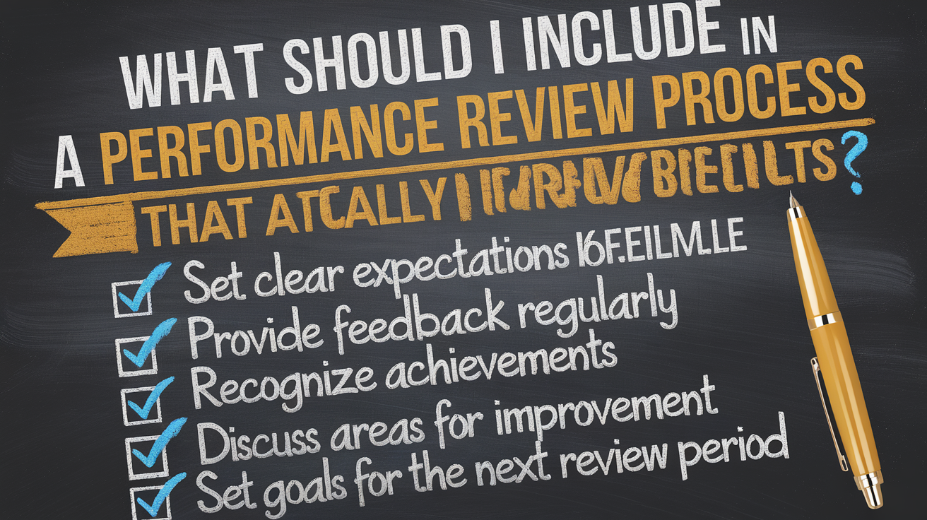 What should I include in a performance review process that actually improves results?